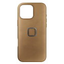 【訳あり】【国内正規品】Peak Design エブリデイ ケース iPhone 16 Pro Max タン/クラリーノ M-MC-BV-BR-1