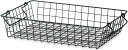【訳あり】ポッシュリビング スタッキングバスケット 42×25.5×8.5cm ブラック 63670