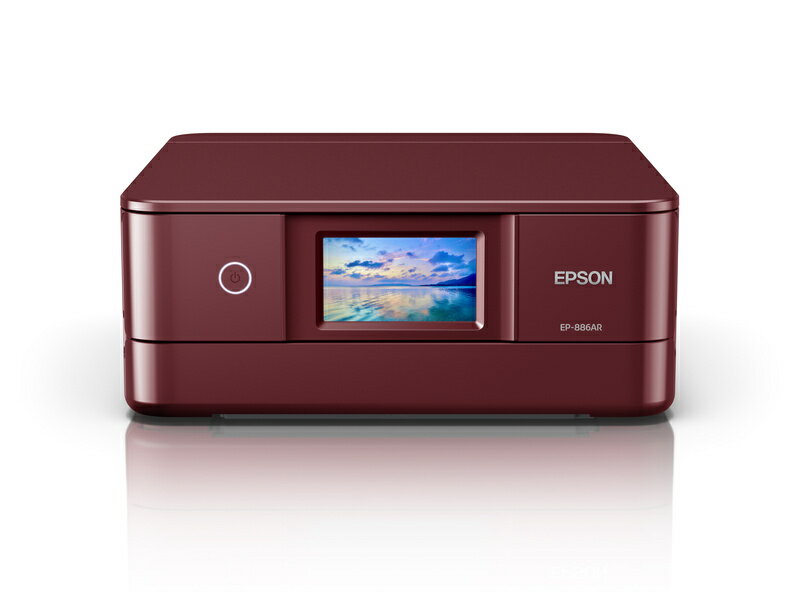 【在庫目安:あり】【送料無料】EPSON EP-886AR A4カラーインクジェット複合機/ Colorio/ 6色/ 無線LAN/ スマホ対応/ 両面/ 4.3型ワイドタッチパネル/ レッド| プリンター プリンタ 複合機 インクジェット