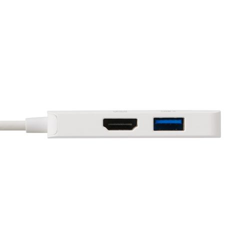 【在庫目安:あり】ELECOM DST-C31WH Type-C ドッキングステーション/ USB-C×1/ USB-A×1/ HDMI×1/ ホワイト| パソコン周辺機器 ポートリプリケーター ポートリプリケータ PC パソコン