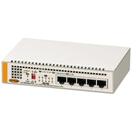 【送料無料】コレガ CO-BSW05GTX3 レイヤー2スイッチ【在庫目安:僅少】 【送料無料】コレガ CO-BSW05GTX3 レイヤー2スイッチ【在庫目安:僅少】