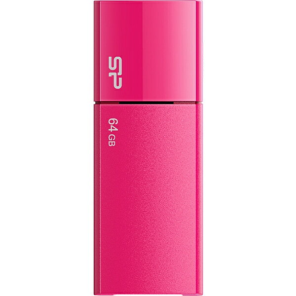 USB2.0フラッシュメモリ Ultima U05 Series 64GB ピンク スライド式　5年保証 ■USB2.0準拠■キャップレスのスライド式USBコネクタ■アクセス状態がわかるLEDインディケーター内蔵■環境に配慮したRoHS指令対応