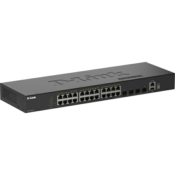 【送料無料】D-Link DGS-1530-28/A1 DGS-1530-28 ギガビットL2スタッカブルスマートマネージドスイッチ、10/ 100/ 1000BASE-Tポート×24、10G SFP+スロット×4、リミテッドライフタイム保証対象【在庫目安:お取り寄せ】| パソコン周辺機器