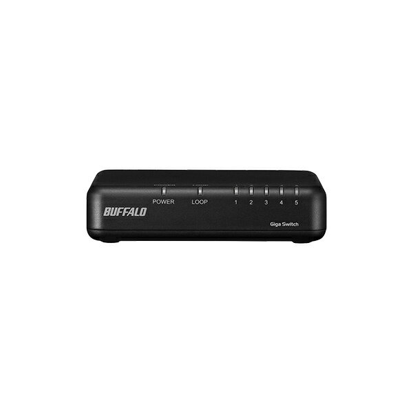 【在庫目安:あり】バッファロー LSW7-GT-5EPL/BK Giga5ポート スイッチングハブ 電源外付け プラスチック筐体 マグネットなし