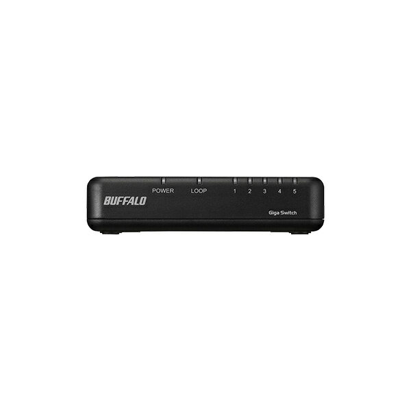 【在庫目安:あり】バッファロー LSW7-GT-5EPL/BK Giga5ポート スイッチングハブ 電源外付け プラスチック筐体 マグネットなし