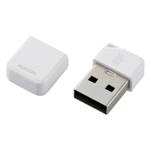 ELECOM MF-USB3032GWH USBメモリ/ USB3.2(Gen1)対応/ 小型/ キャップ付/ 誤消去防止機能ソフト対応/ 32GB/ ホワイト【在庫目安:お取り..
