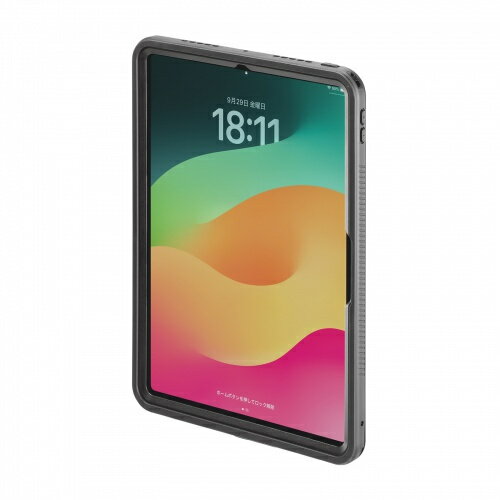 【送料無料】サンワサプライ PDA-IPAD17163 iPad Pro 11インチ（M4/ 2024）用耐衝撃防水ケース【在庫目安:お取り寄せ】
