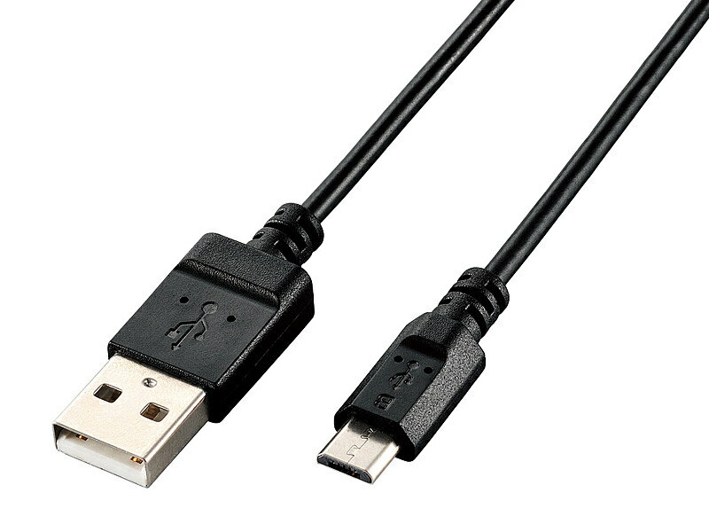 ELECOM U2C-JAMB06BK microUSB֥/ USB2.0/ ѥå/ 0.6m/ ֥åں߸ܰ:󤻡| ѥյ USB ֥  ֥å ޡȥե