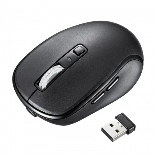 【送料無料】サンワサプライ MA-WBBS519BK 静音Bluetoothワイヤレスマウス（充電式・5ボタン・ブラック）【在庫目安:お取り寄せ】