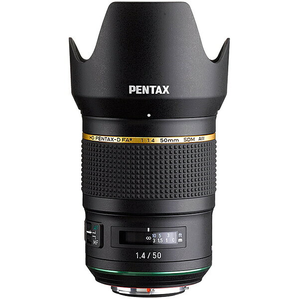 【送料無料】リコーイメージング HD DFA☆50mmF1.4SDM WR 標準レンズ HD PENTAX-D FA★50mmF1.4 SDM AW (フード・ケース付)【在庫目安:お取り寄せ】| カメラ 単焦点レンズ 交換レンズ レンズ 単焦点 交換 マウント ボケ