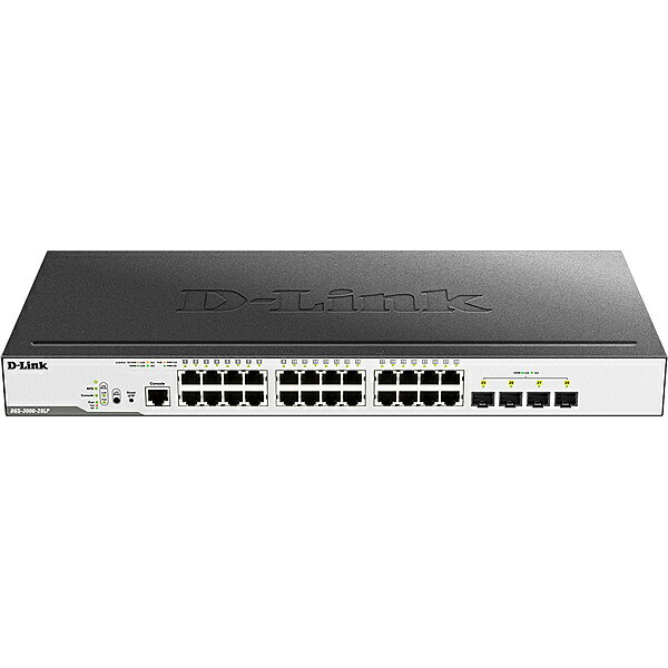 【送料無料】D-Link DGS-3000-28LP/B1 DGS-3000-28LP L2+マネージドスイッチ、PoE+対応（最大193W給電）、10/ 100/ 1000BASE-Tポート×24、SFPスロット×4（リミテッドライフタイム保証対象）【在庫目安:お取り寄せ】