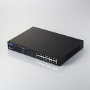【送料無料】ELECOM EHB-UG2C16-PL 法人用ノン・インテリジェントスイッチングハブ/ Gigabit対応/ PoE/ 16ポート/ 電源内蔵モデ...