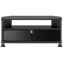 【送料無料】朝日木材加工 AS-KAD740-B ホームシアターTVスタンド 32V用 ブラック【在庫目安:お取り寄せ】| AV機器 AVラック ラック 台 テレビ AVボード TV