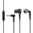 【送料無料】ELECOM EHP-GB100MBK ステレオヘッドホン/ カナル(マイク付)/ Grand Bass/ ブラック【在庫目安:お取り寄せ】| AV機器(2)