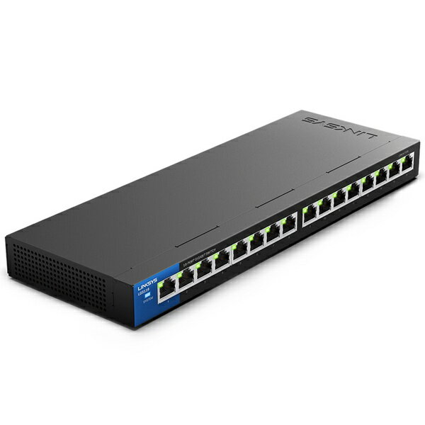 【送料無料】LINKSYS LGS116-JP 16ポート スイッチングハブ 10/ 100/ 1000Mbps 金属筐体 5年保証【在庫..