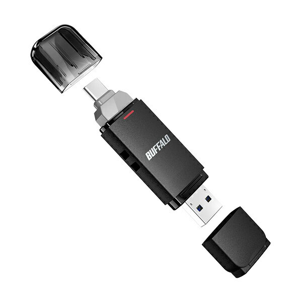 【在庫目安:あり】【送料無料】バッファロー SSD-SD2.0U3-BA USB3.2(Gen2) Type-C/ Aコネクター両対応 中低速帯 スティック型SSD 2.0TB ブラック| パソコン周辺機器 外付けSSD 外付SSD 外付け