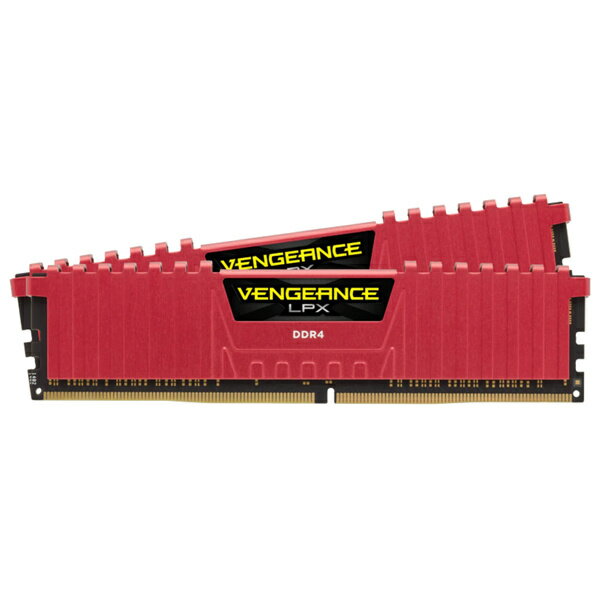 DDR4 3200MHz 8GBx2 288pin DIMM Unbuffered 16-18-18-36 Vengeance LPX Red 詳細スペック 電気用品安全法(本体)非対象 電気用品安全法(付属品等)非対象