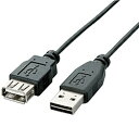 ELECOM U2C-DE10BK 両面挿しUSB延長ケーブル/ (A-A)/ 1.0m/ ブラック【在庫目安:僅少】| パソコン周辺機器 USB延長ケーブル USB延長アダプタ USB延長 USB 延長 ケーブル アダプタ