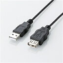 ELECOM U2C-JE05BK エコUSB2.0延長ケーブル/ A-Aメスタイプ/ エコ/ 0.5m/ ブラック【在庫目安:お取り寄せ】| パソコン周辺機器 USB延長ケーブル USB延長アダプタ USB延長 USB 延長 ケーブル アダプタ