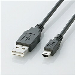 ELECOM U2C-M05BK USB2.0ケーブル A-miniBタ