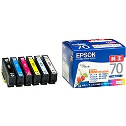 【送料無料】EPSON IC6CL70 カラリオプリンター用 インクカートリッジ（6色パック）【在庫 ...