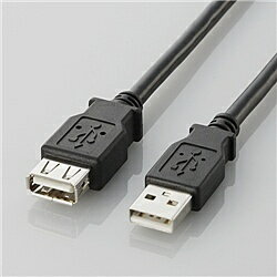 ELECOM U2C-E50BK USB2.0準拠 延長ケー