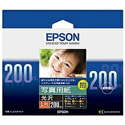 EPSON KL200PSKR 写真用紙＜光沢＞ (L判/ 200枚)【在庫目安:お取り寄せ】 その1