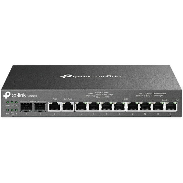 【送料無料】TP-LINK ER7212PC(UN) Omada 3-in-1 ギガビットVPNルーター【在庫目安:お取り寄せ】