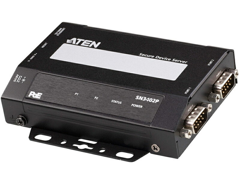 【送料無料】ATEN SN3402P 2-Port RS-232/ 422/ 485 セキュアデバイスサーバー（PoE対応）【在庫目安:お取り寄せ】
