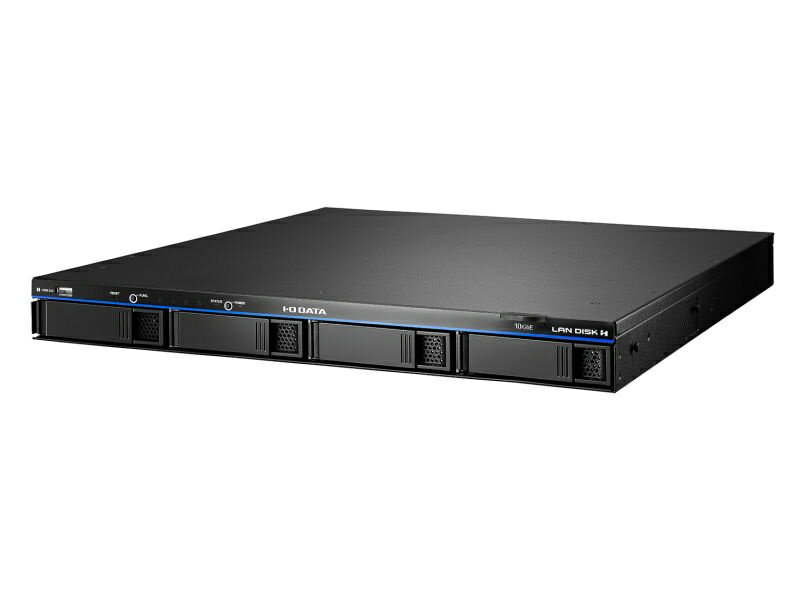 【送料無料】IODATA HDL4-HA4-UB 10GbE Linux OS 法人向け 4ドライブ 1UラックタイプNAS 4TB （5年保証・データ復旧）【在庫目安:僅少】| NAS RAID レイド