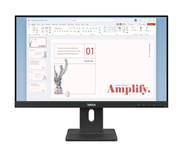 【送料無料】レノボ・ジャパン 64BAMAR1JP ThinkVision E24-40 (23.8型ワイド液晶ディスプレイ/ 1920×1080/ VGA、DP、HDMI/ ブラック/ スピーカー：あり/ 3年間フル保証/ 広視野角IPSパネル採用)【在庫目安:お取り寄せ】| 家電 ディスプレイ