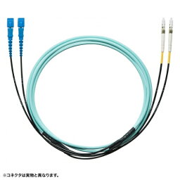 【送料無料】サンワサプライ HKB-SCSCTA5-10N タクティカル光ファイバケーブル（マルチ50μm、SC×2-SC×2、10m）【在庫目安:お取り寄せ】