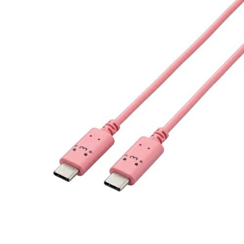 ELECOM MPA-CCF10PNF USB Type-C to USB Type-C֥/ USB Power Deliveryб/ Ĥ/ 1.0m/ ȥᥭ(ԥ󥯡ߥ֥å)ں߸ܰ:󤻡