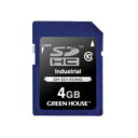 【送料無料】GREEN HOUSE GH-SDI-XSA4G インダストリアルSDHCカード SLC -40～+85℃ 4GB【在庫目安:お取り寄せ】