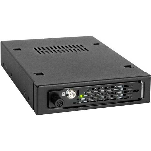 【送料無料】ICY DOCK MB491SKL-B ICYDOCK　フルメタル 2.5インチ HDD /SSD 搭載用リムバブルケース　3.5インチサイズ 鍵ロック ＆ 固定レバー付モデル【在庫目安:お取り寄せ】