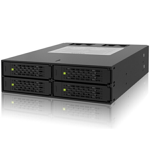 【送料無料】ICY DOCK MB994SP-4SB-1 ICYDOCK　4 x 2.5インチSATA /SAS HDD/ SSD 搭載用リムーバブルケース　5.25インチベイサイズ【在庫目安:お取り寄せ】