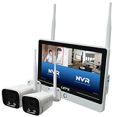 【送料無料】レッツ・コーポレーション L-WMN-GS2CR ワイヤレス見張隊NEO グランドスラム カメラ2台タイプ【在庫目安:お取り寄せ】