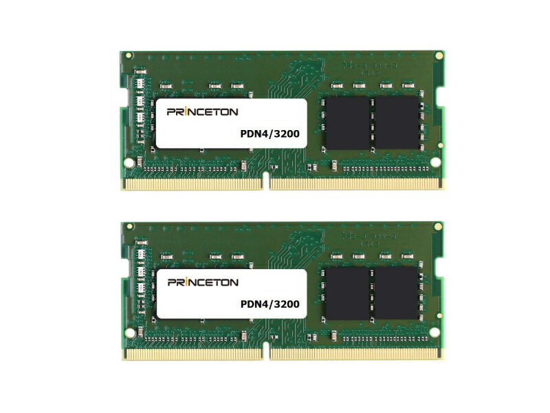 【送料無料】プリンストン PDN4/3200-32GX2 64GB (32GB 2枚組) DDR4-3200 260PIN SODIMM【在庫目安:お取り寄せ】