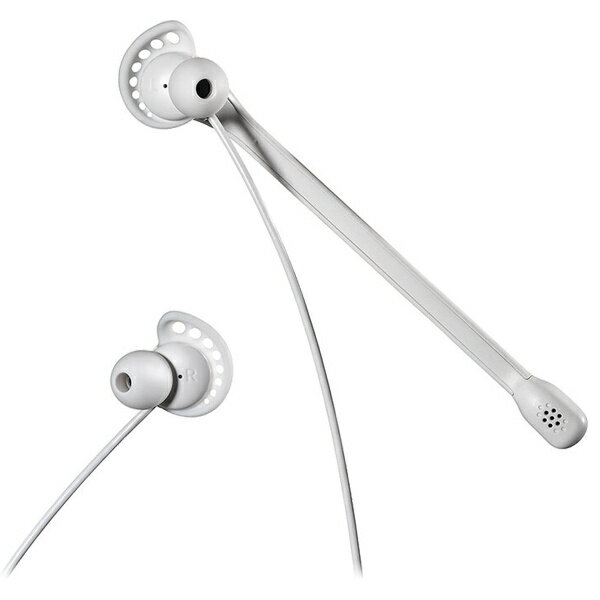 オーディオテクニカ ATH-202COM WH インナーイヤーヘッドセット ホワイト【在庫目安:お取り寄せ】| パソコン周辺機器 ヘッドセット ゲーミング ゲーム パソコン マイク PC 通話