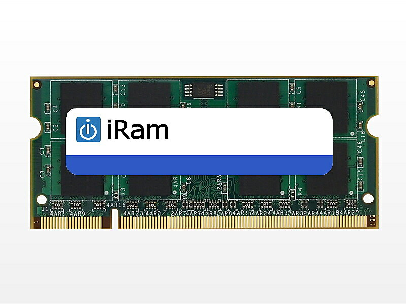 iRam Technology IR2GSO800D2 Mac 増設メモリ DDR2/ 800 2GB 200pin SO-DIMM【在庫目安:お取り寄せ】