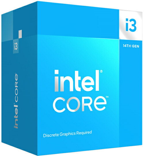 【送料無料】BX8071514100F Intel 第14世代CPU RPL-S Refresh Core i3-14100F 4/ 8 3.5GHz Gfxなし【在庫目安:お取り寄せ】| パソコン周辺機器 CPU MPU 自作 ベンチマーク 交換 自作パソコン 自作PC 自作 パソコン PC