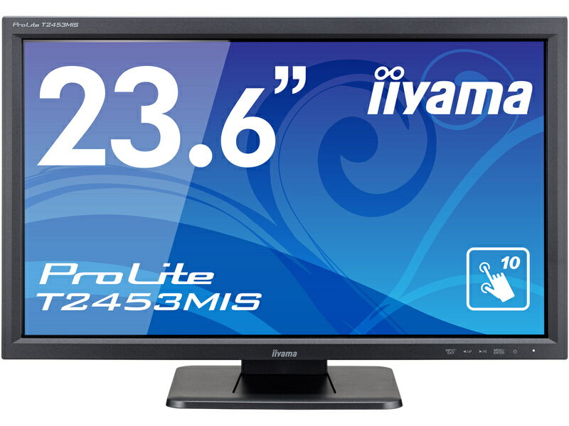 楽天PC＆家電《CaravanYU 楽天市場店》【送料無料】iiyama T2453MIS-B1 タッチパネル液晶ディスプレイ 23.6型 /1920x1080 /D-sub、HDMI、DisplayPort /ブラック /スピーカー：あり /フルHD /VA /赤外線方式【在庫目安:僅少】