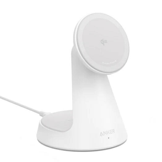 【送料無料】アンカー・ジャパン A25M7521 Anker MagGo Wireless Charger (2-in-1 Dock Stand) ホワイト【在庫目安:お取り寄せ】