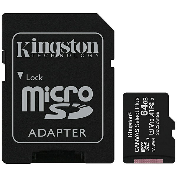 KingstonTechnology（キングストンテクノロジー）『CanvasSelectPlusmicroSDXCカード64GB』