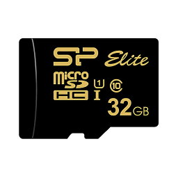 シリコンパワー SP032GBSTHBU1V1GSP Golden Series-Elite microSDHCカード UHS-I U1 Class10 32GB【在庫目安:お取り寄せ】