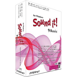 【送料無料】インターネット SIT90W-BS Sound it! 9 Basic for Windows【在庫目安:お取り寄せ】| ソフトウェア ソフト アプリケーション アプリ ビデオ編集 映像編集 サウンド編集 ビデオ サウンド 編集