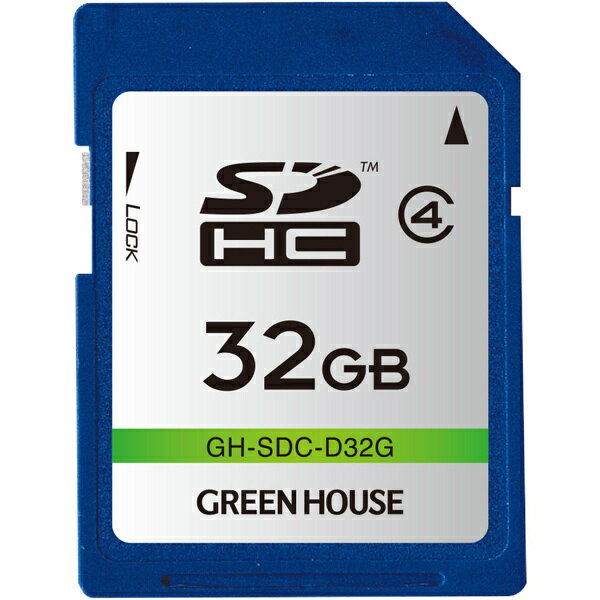 GREEN HOUSE GH-SDC-D32G SDHC 饹4 32GBں߸ܰ:󤻡