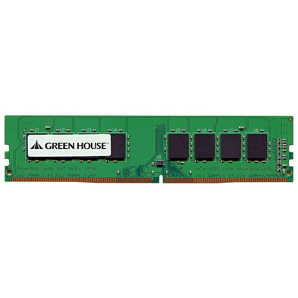 【送料無料】GREEN HOUSE GH-DRF2666-16GB デスクトップPC向け 2666MHz（PC4-21300）対応 288pin DDR4 Unbuffered DIMM 16GB 1.2V【在庫目安:お取り寄せ】