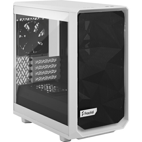 【送料無料】Fractal Design FD-C-MES2M-02 ミニタワー型PCケース Meshify 2 Mini White TG clear tint【在庫目安:お取り寄せ】