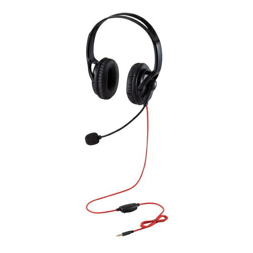【送料無料】ELECOM HS-GM02STBK ゲーム向けヘッドセット/ 4極/ 両耳/ 1.0m/ 1.5m延長ケーブル付/ PS4/ Switch対応/ ブラック【在庫目安:お取り寄せ】